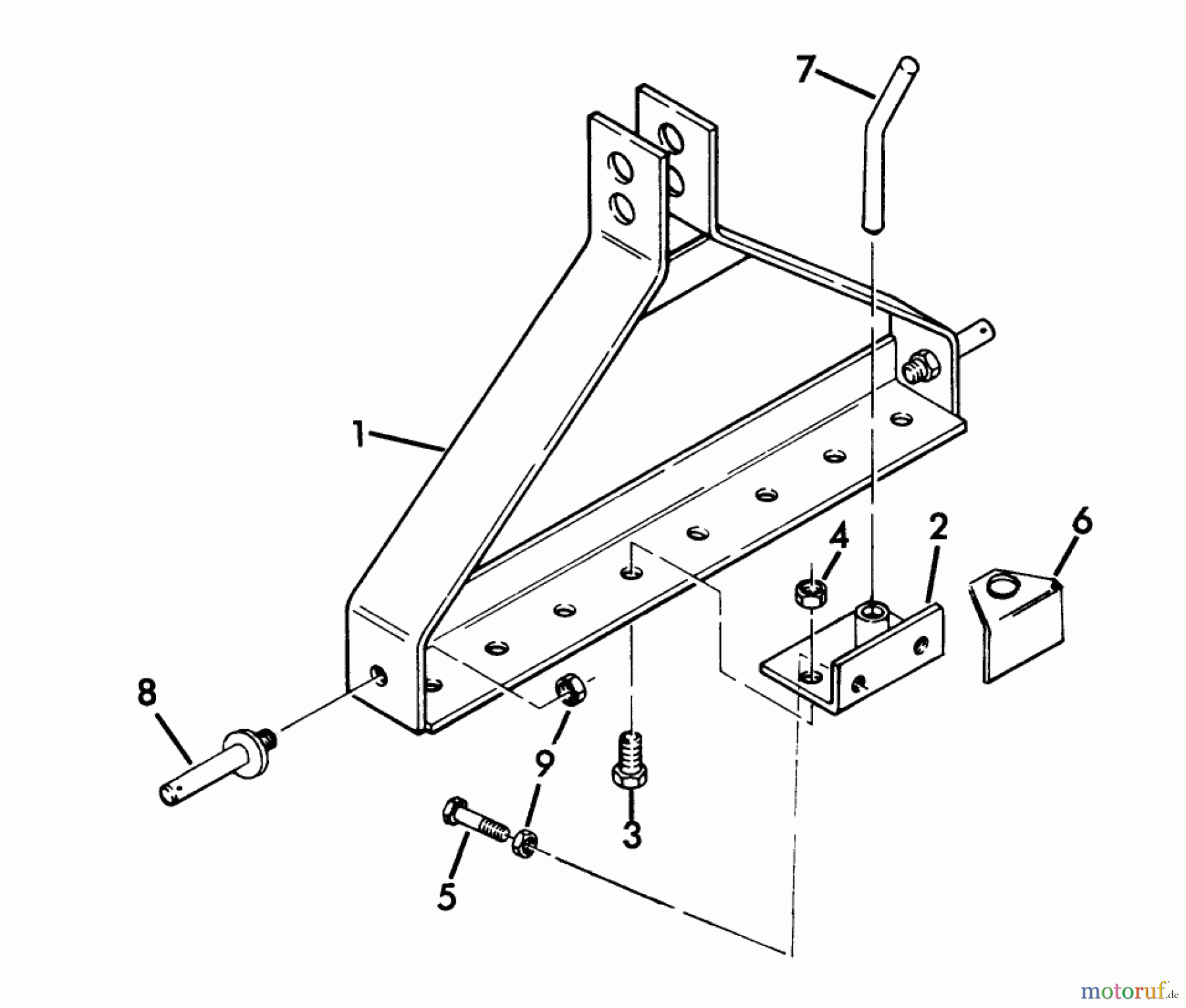 Toro Neu Accessories, Mower 85570 - Toro Hitch Adapter, 1978 HITCH ADAPTER - FACTORY ORDER NUMBER 8-5570