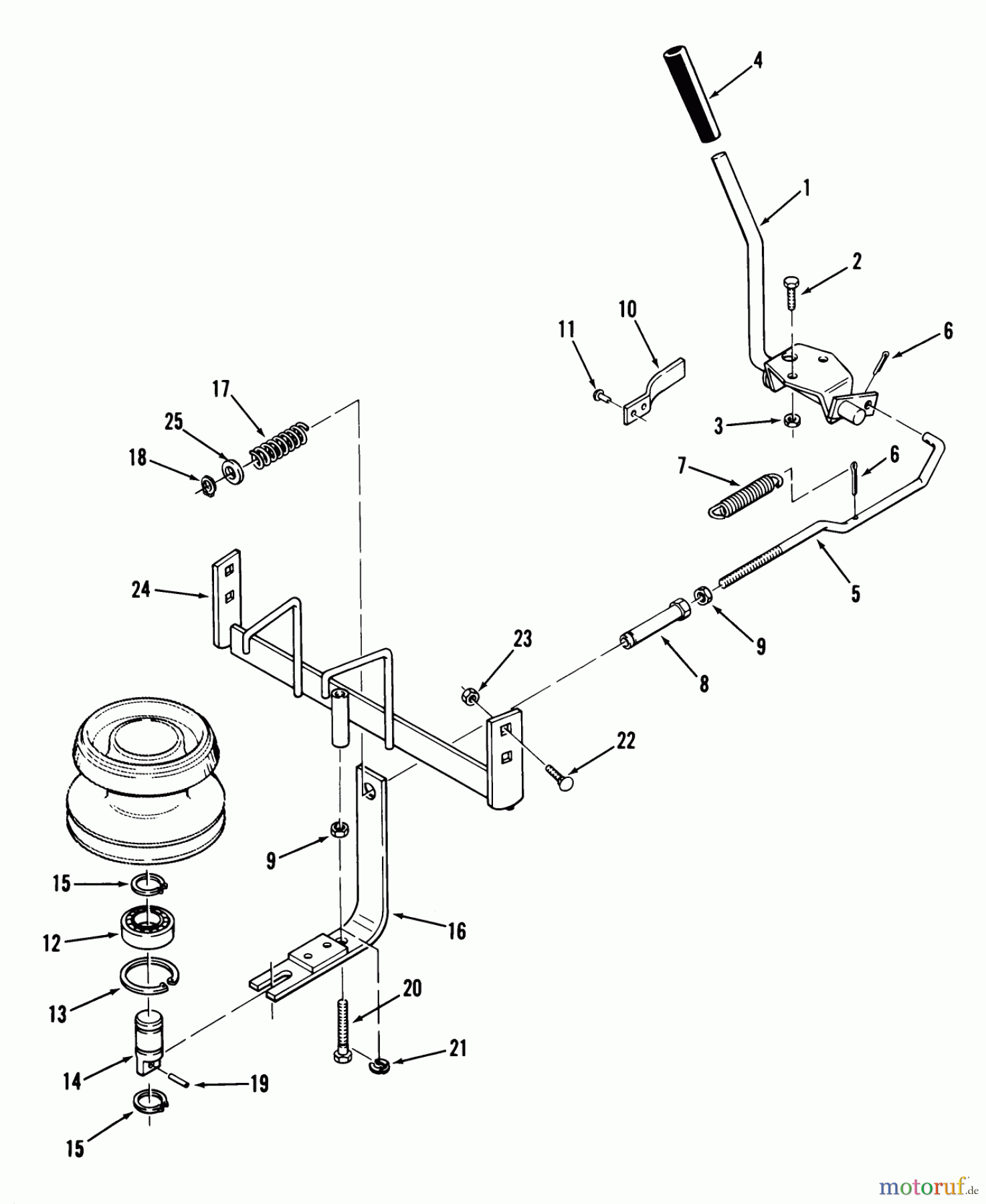  Toro Neu Mowers, Lawn & Garden Tractor Seite 2 92-11BF01 (B-111) - Toro B-111 6-Speed Tractor, 1979 PTO CLUTCH