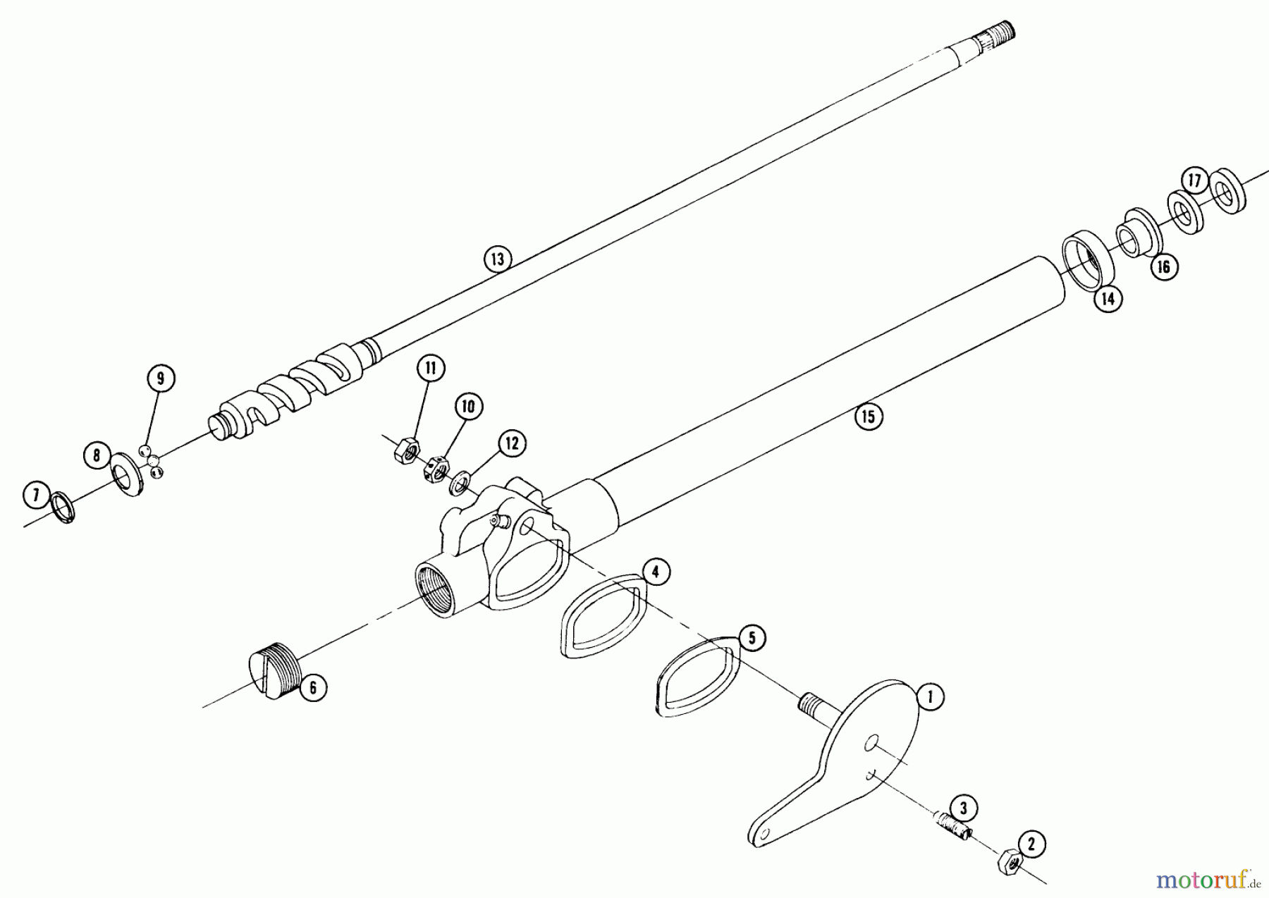 Toro Neu Mowers, Lawn & Garden Tractor Seite 2 953 - Toro 953 Tractor, 1963 953 STEERING GEAR PARTS LIST
