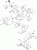 Toro A1-114201 (GT-1142) - GT-1142 8-Speed Tractor, 1982 Ersatzteile CLUTCH, BRAKE AND SPEED CONTROL LINKAGE #1
