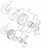 Toro A1-114201 (GT-1142) - GT-1142 8-Speed Tractor, 1982 Ersatzteile WHEELS AND TIRES