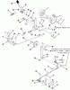 Toro A1-164202 (GT-1642) - GT-1642 Twin 8-Speed Tractor, 1983 Ersatzteile CLUTCH, BRAKE AND SPEED CONTROL LINKAGE #1