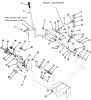 Toro A1-164202 (GT-1642) - GT-1642 Twin 8-Speed Tractor, 1983 Ersatzteile CLUTCH, BRAKE AND SPEED CONTROL LINKAGE #2