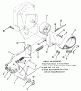 Toro A1-164202 (GT-1642) - GT-1642 Twin 8-Speed Tractor, 1983 Ersatzteile CLUTCH, BRAKE AND SPEED CONTROL LINKAGE #3