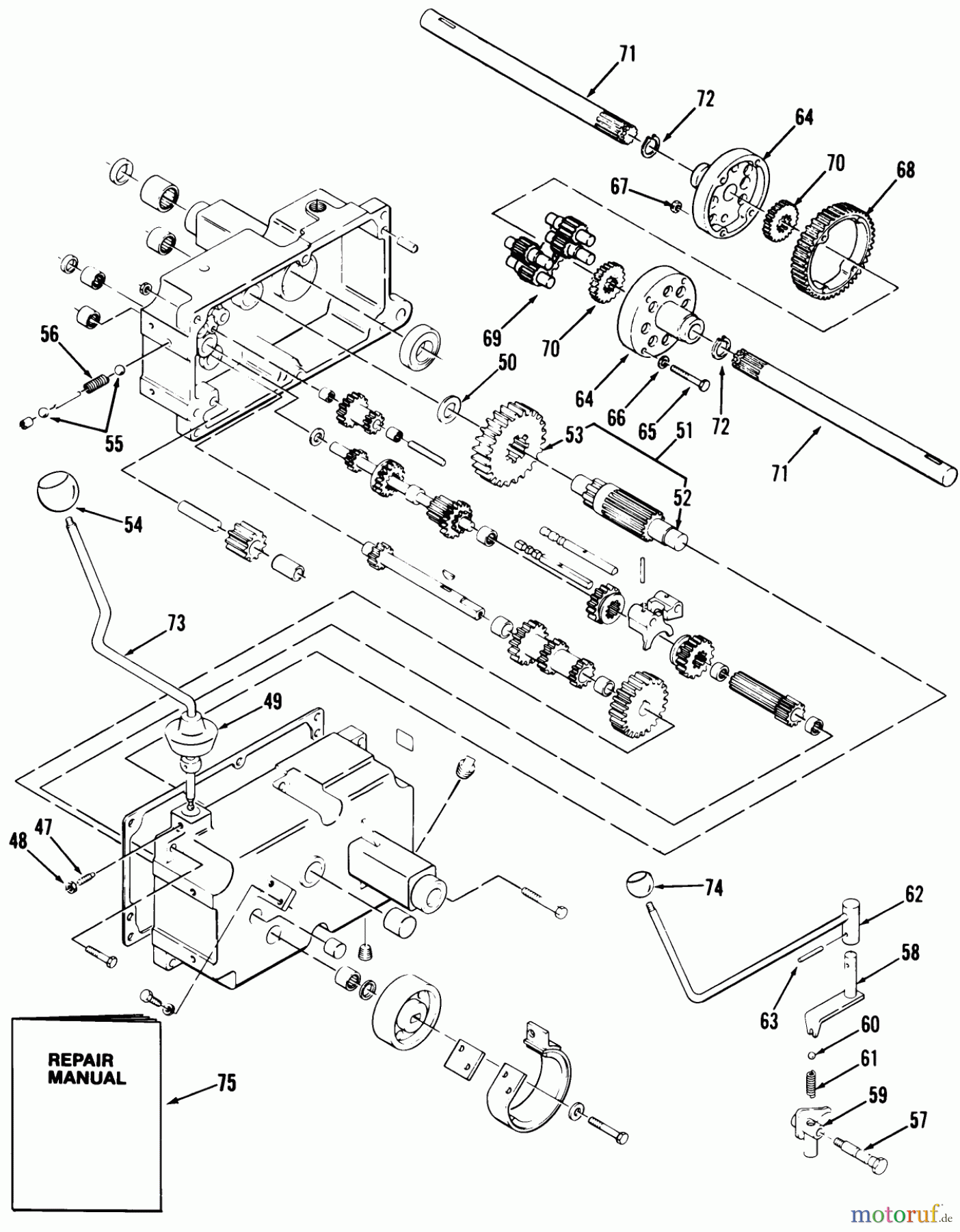 Toro Neu Mowers, Lawn & Garden Tractor Seite 2 D1-184801 (GT-1848) - Toro GT-1848 Twin Automatic Tractor, 1983 MECHANICAL TRANSMISSION-8-SPEED #2