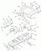Toro A2-16BP01 (LT-1600) - LT-1600 Twin 5-Speed Tractor, 1984 Ersatzteile FRAME, SHEET METAL AND COVERS #2