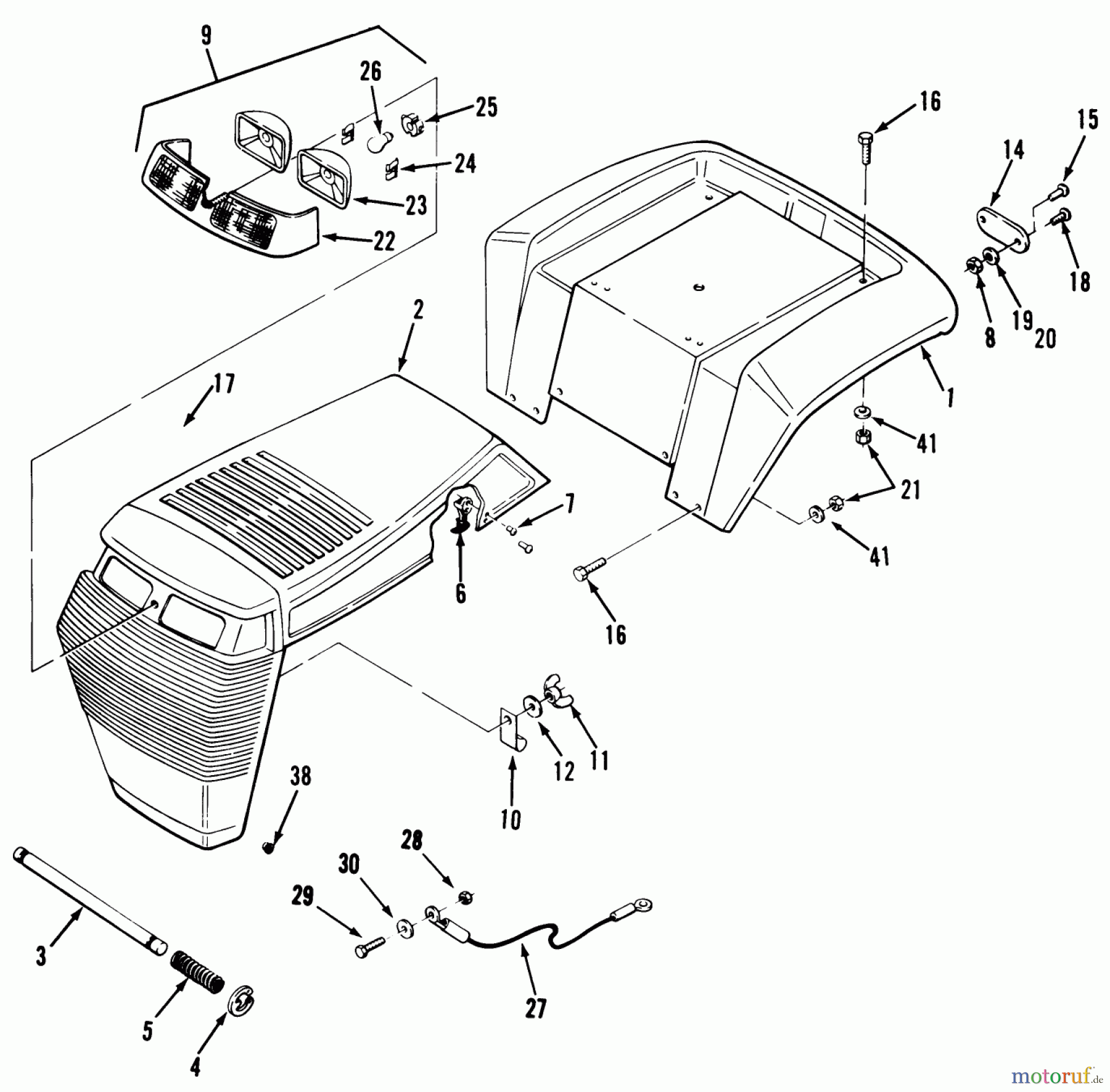Toro Neu Mowers, Lawn & Garden Tractor Seite 2 A2-12KE02 (212-H) - Toro 212-H Tractor, 1991 (1000001-1999999) BODY ASSEMBLY