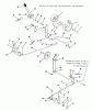 Toro B1-12R801 (512-D) - 512-D 8-Speed Tractor, 1986 Ersatzteile CLUTCH, BRAKE AND SPEED CONTROL LINKAGE