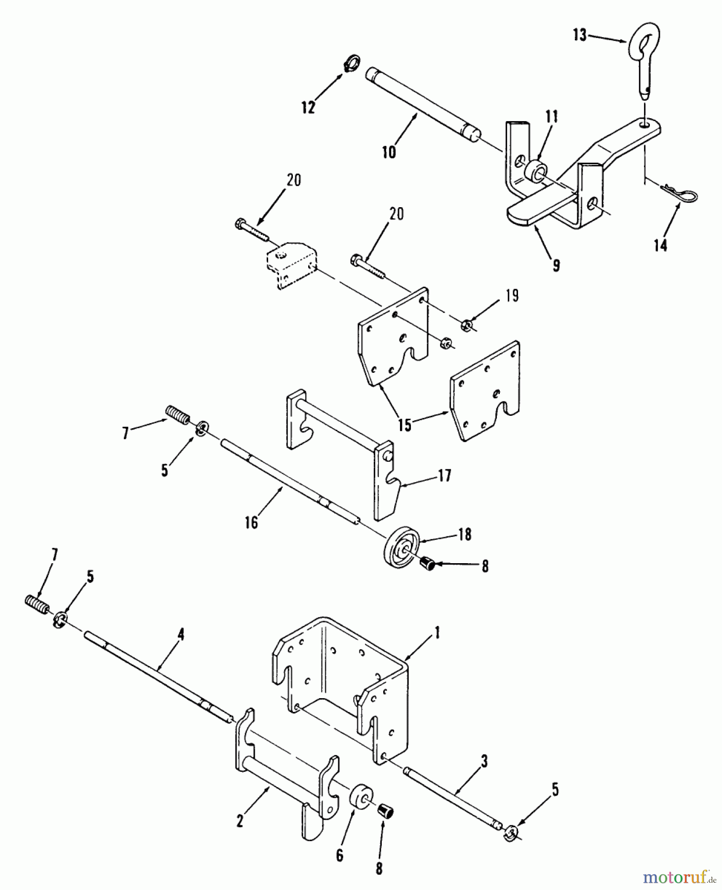Toro Neu Mowers, Lawn & Garden Tractor Seite 2 R1-16O801 (316-8) - Toro 316-8 Garden Tractor, 1990 HITCHES