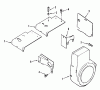 Toro B1-16O802 (316-8) - 316-8 Garden Tractor, 1989 Ersatzteile KOHLER BAFFLES & SHROUDS