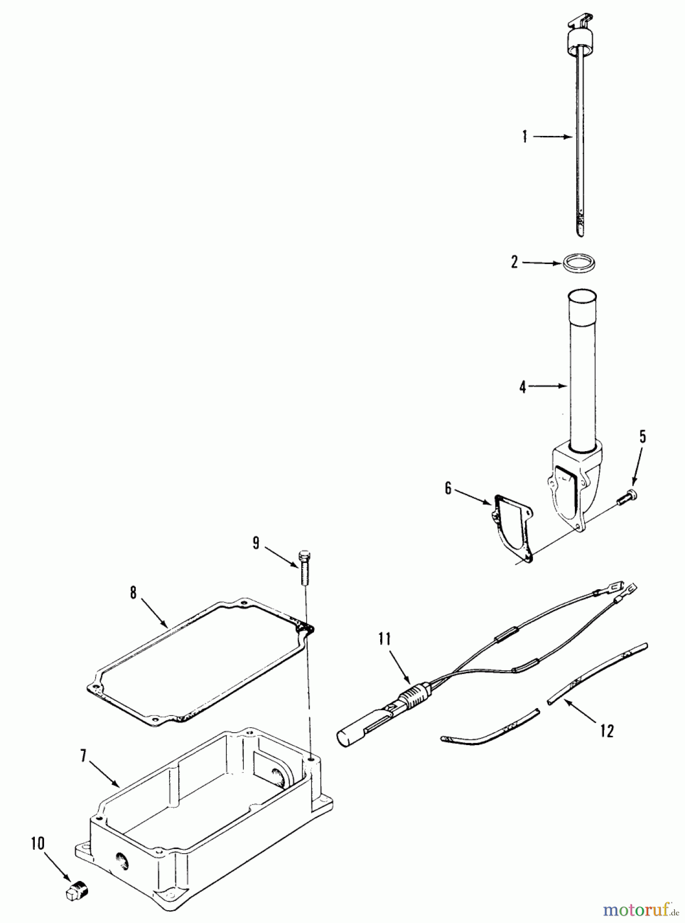 Toro Neu Mowers, Lawn & Garden Tractor Seite 2 R1-16O801 (316-8) - Toro 316-8 Garden Tractor, 1990 KOHLER OIL PAN & DIPSTICK