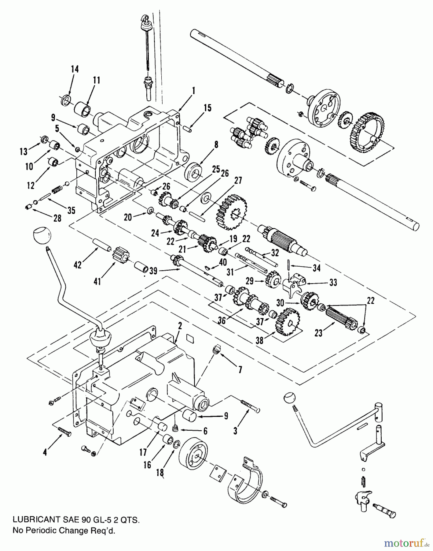 Toro Neu Mowers, Lawn & Garden Tractor Seite 2 B1-16O802 (316-8) - Toro 316-8 Garden Tractor, 1989 MECHANICAL TRANSMISSION-8-SPEED #1