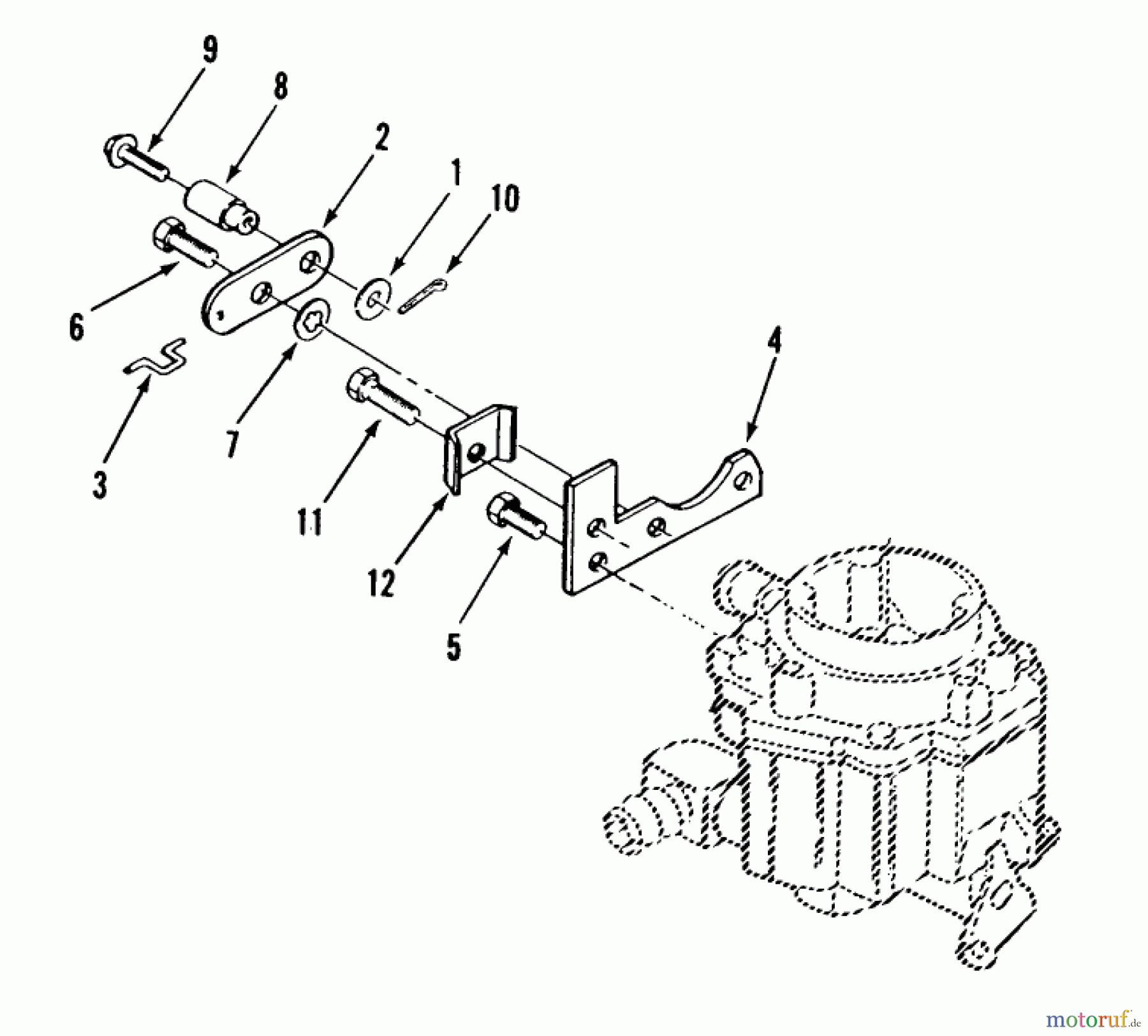 Toro Neu Mowers, Lawn & Garden Tractor Seite 2 R1-16O801 (316-8) - Toro 316-8 Garden Tractor, 1990 ONAN CHOKE LINKAGE