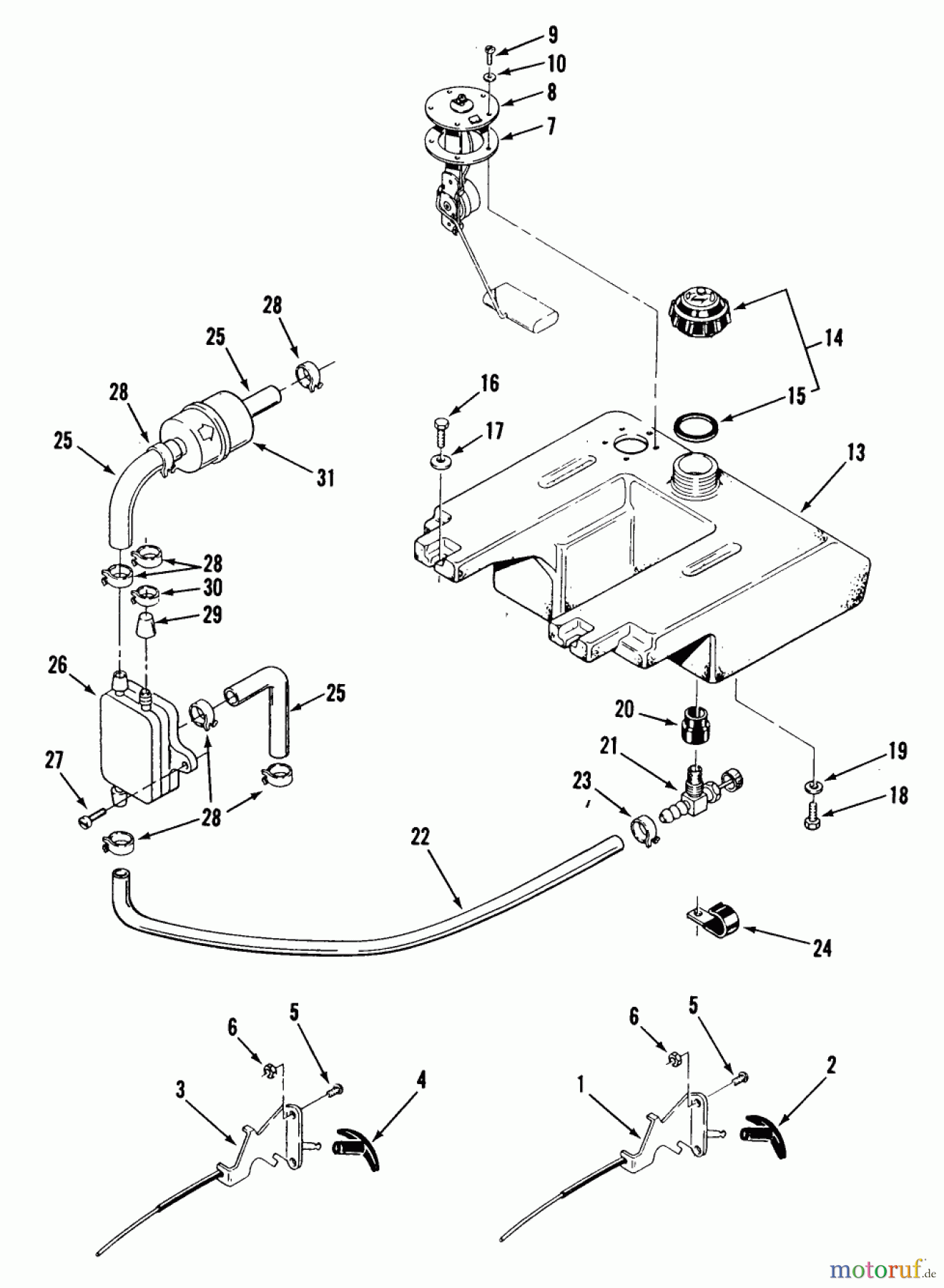 Toro Neu Mowers, Lawn & Garden Tractor Seite 2 R1-16O801 (316-8) - Toro 316-8 Garden Tractor, 1990 ONAN THROTTLE CHOKE AND FUEL CONTROL
