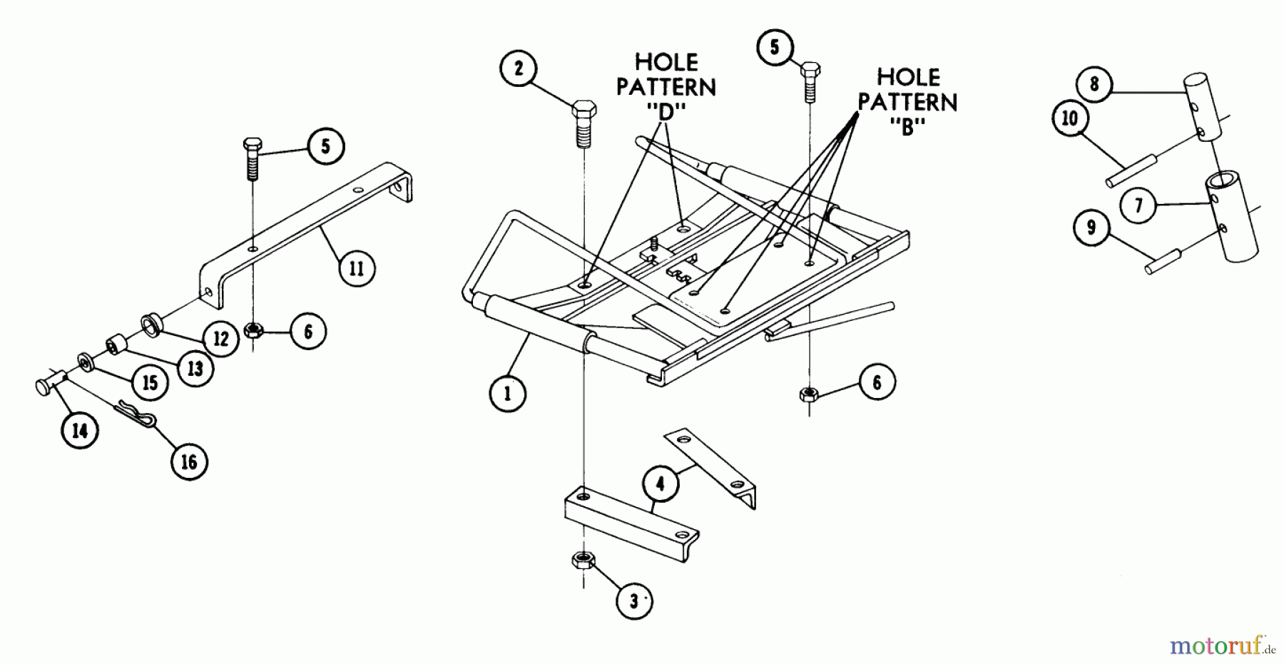 Toro Neu Accessories, Mower 86721 - Toro Soft Ride Seat Kit, 1973 TORSIONAL SEAT ACCESSORY MODEL 8-6721 PARTS LIST FOR 8-6721 SEAT ACCESSORY