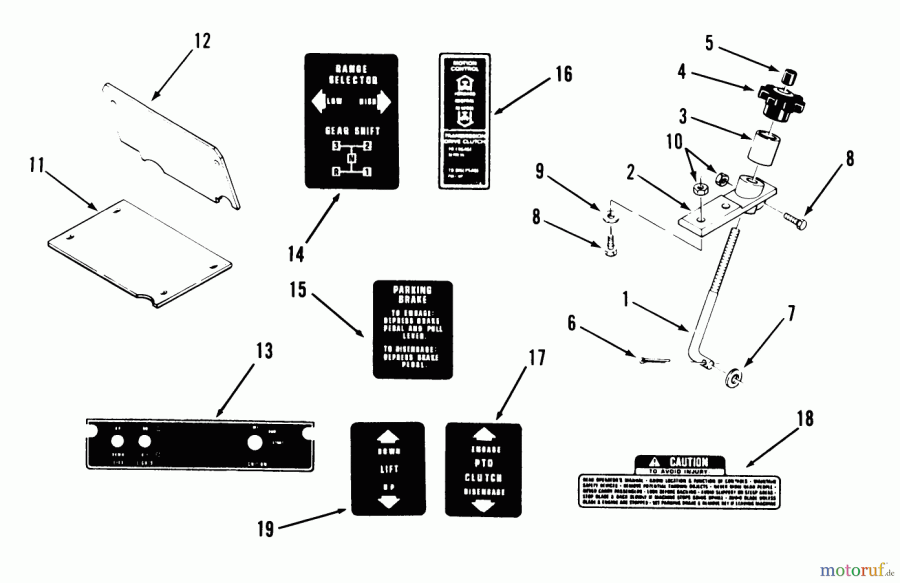 Toro Neu Accessories, Mower 86726 - Toro Dial-A-Hite, 1988 DIAL-A-HITE PARTS LIST FACTORY ORDER NO. 86726