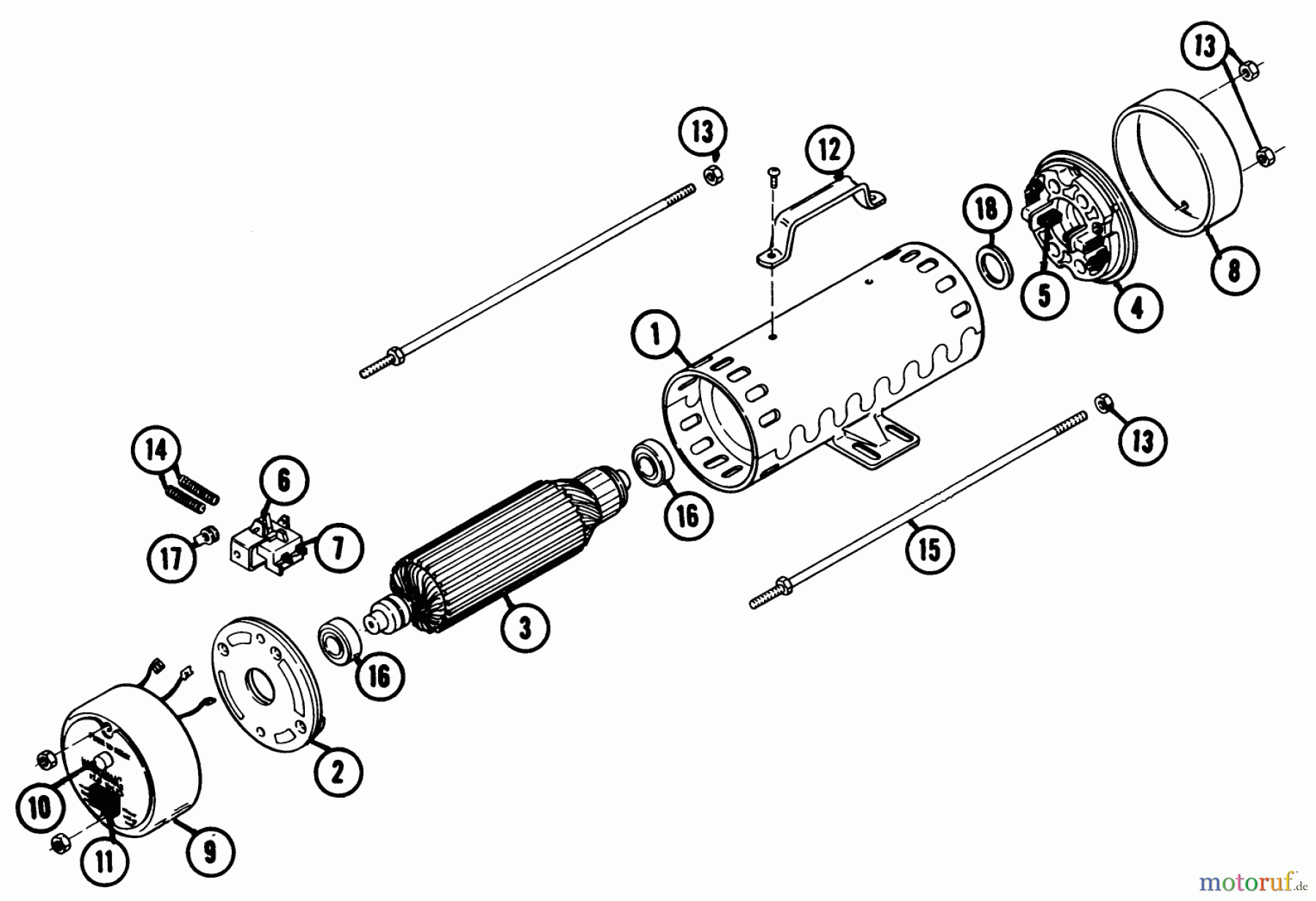 Toro Neu Accessories, Mower 86951 - Toro Rotary Inverter, 1976 PARTS LIST FOR ROTARY INVERTER FACTORY ORDER NUMBER 8-6951