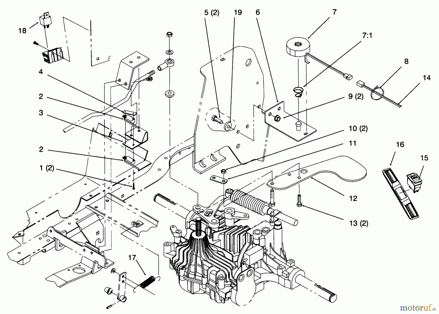  Toro Neu Accessories, Mower 93-0510 - Toro Cruise Control Kit, Yard Tractors CRUISE CONTROL
