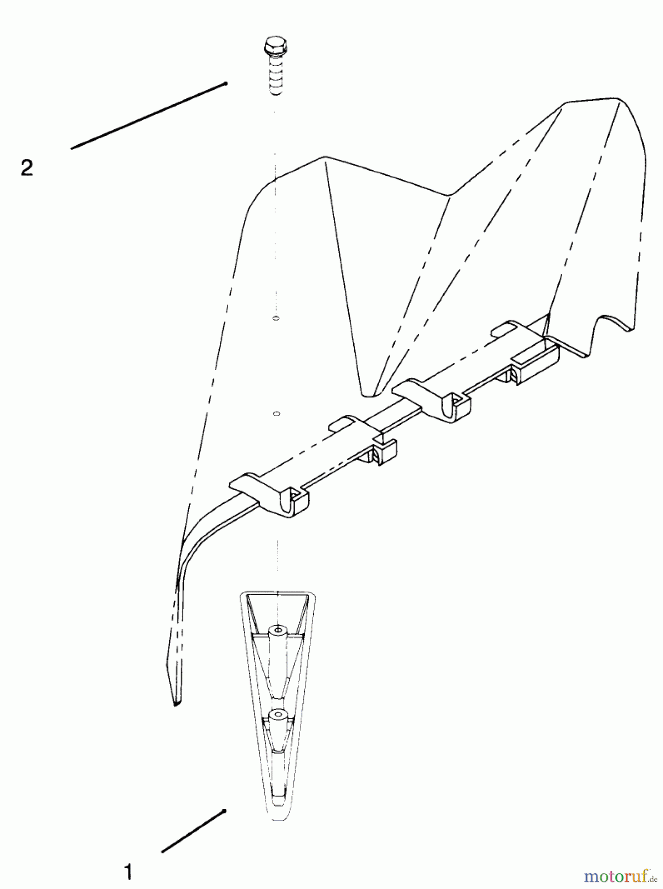 Toro Neu Accessories, Mower 94-1255 - Toro CE Kit For Model 71200 & 71205 DEFLECTOR ASSEMBLY