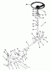 Toro R1-18OE01 (518-H) - 518-H Garden Tractor, 1990 Ersatzteile FRONT AXLE AND STEERING