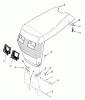 Toro R1-18OE01 (518-H) - 518-H Garden Tractor, 1990 Ersatzteile SHEET METAL AND COVERS #1