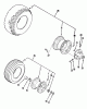 Toro R1-18OE01 (518-H) - 518-H Garden Tractor, 1990 Ersatzteile WHEELS AND TIRES