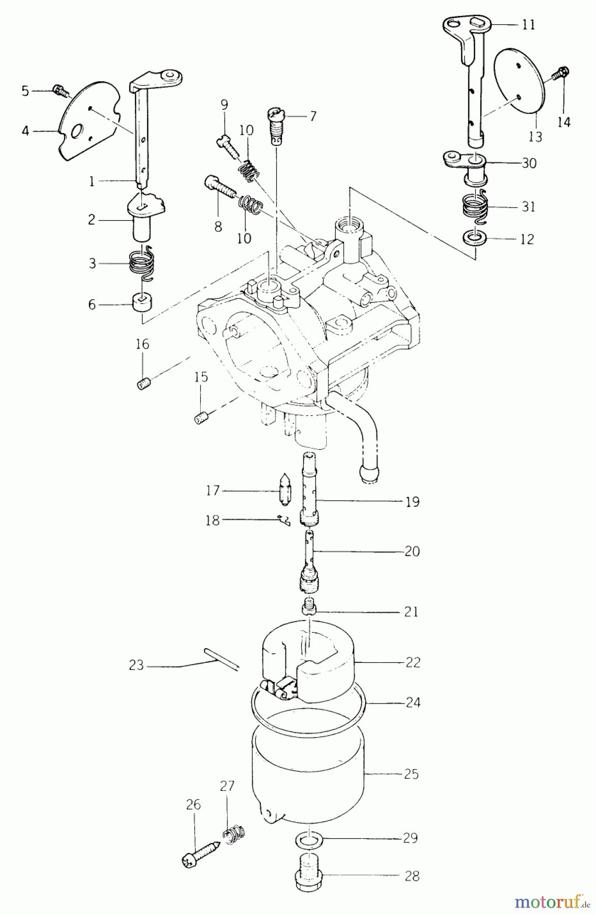 Toro Neu Mowers, Lawn & Garden Tractor Seite 2 E2-12K501 (212-5) - Toro 212-5 Tractor, 1988 CARBURETOR FC290V-X FC290V-AS04