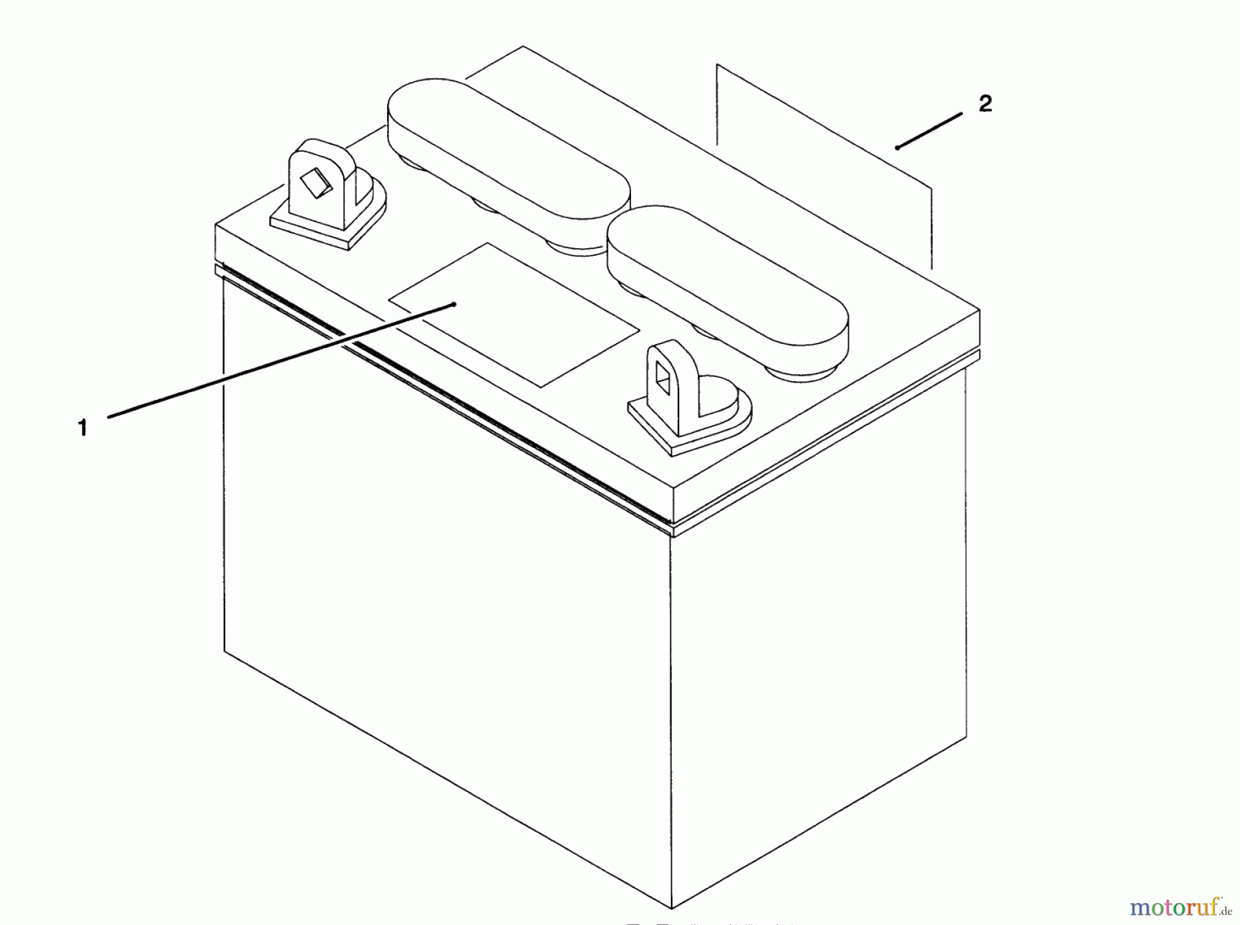 Toro Neu Accessories, Mower 93-9251 - Toro CE Kit For Model 72063 BATTERY ASSEMBLY
