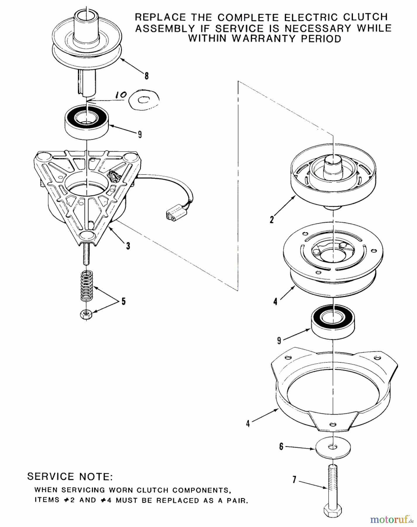Toro Neu Mowers, Lawn & Garden Tractor Seite 2 R2-12K501 (212-5) - Toro 212-5 Tractor, 1989 ENGINE PULLEY AND PTO CLUTCH