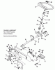 Toro E2-17K502 (227-5) - 227-5 Tractor, 1989 Ersatzteile FRONT AXLE AND STEERING (MOWER HANGER)