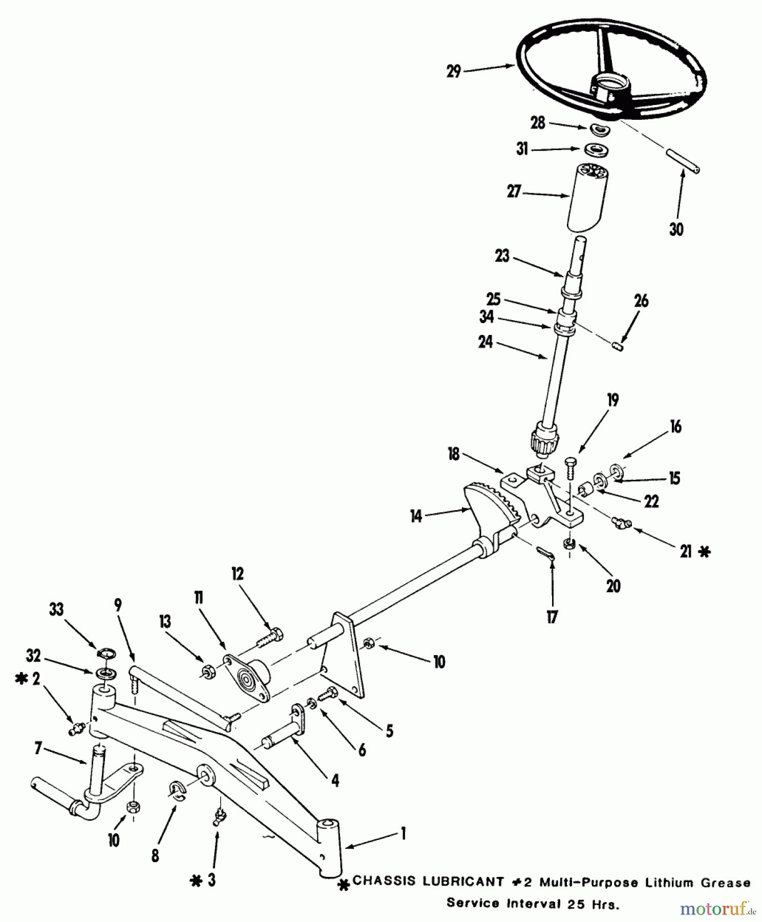 Toro Neu Mowers, Lawn & Garden Tractor Seite 2 R1-12K802 (312-8) - Toro 312-8 Garden Tractor, 1990 FRONT AXLE AND STEERING