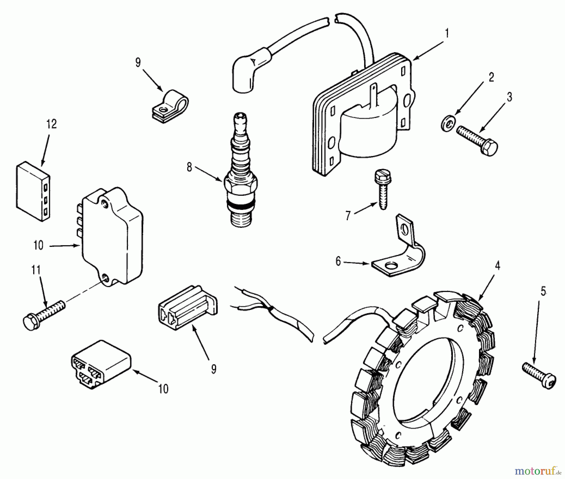 Toro Neu Mowers, Lawn & Garden Tractor Seite 2 R1-12K802 (312-8) - Toro 312-8 Garden Tractor, 1990 KOHLER IGNITION SYSTEM