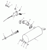 Toro R1-16O802 (316-8) - 316-8 Garden Tractor, 1990 Ersatzteile KOHLER THROTTLE CHOKE & EXHAUST