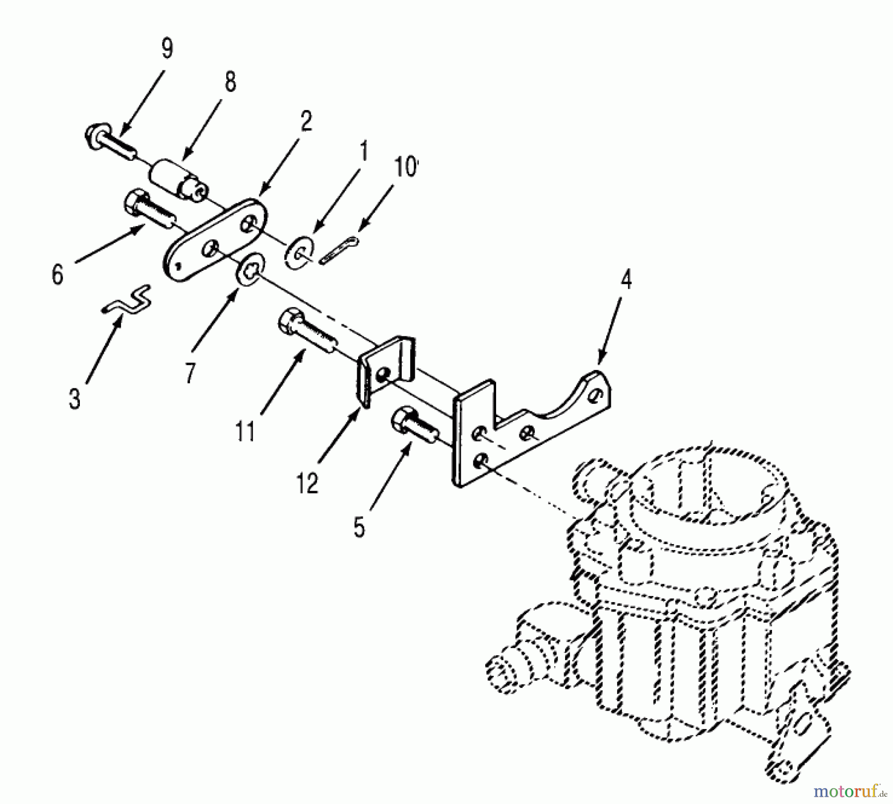  Toro Neu Mowers, Lawn & Garden Tractor Seite 2 R1-12K802 (312-8) - Toro 312-8 Garden Tractor, 1990 TORO POWER PLUS CHOKE LINKAGE
