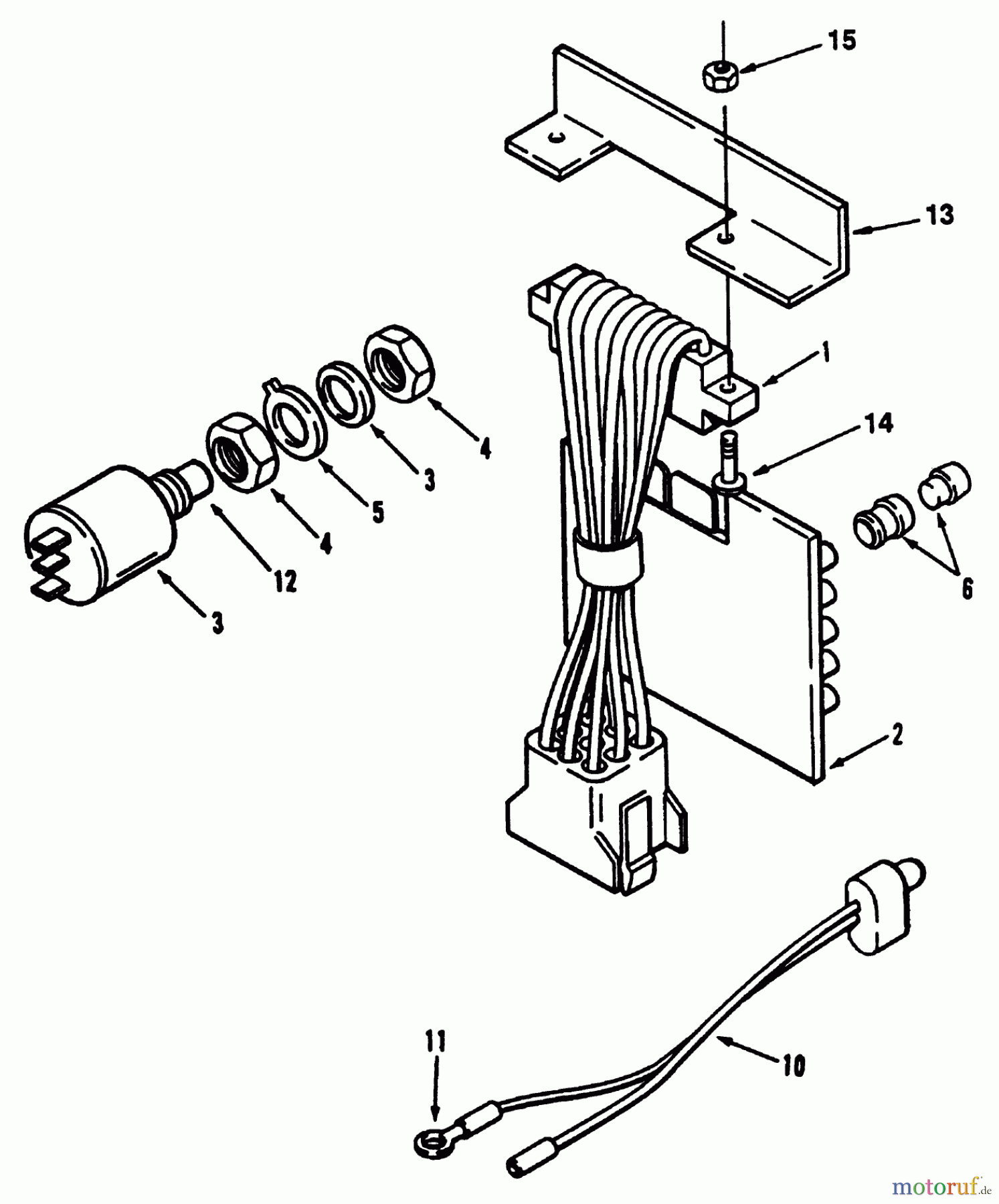 Toro Neu Mowers, Lawn & Garden Tractor Seite 2 R1-12K804 (312-8) - Toro 312-8 Garden Tractor, 1992 (2000001-2999999) ELECTRICAL SYSTEM #2