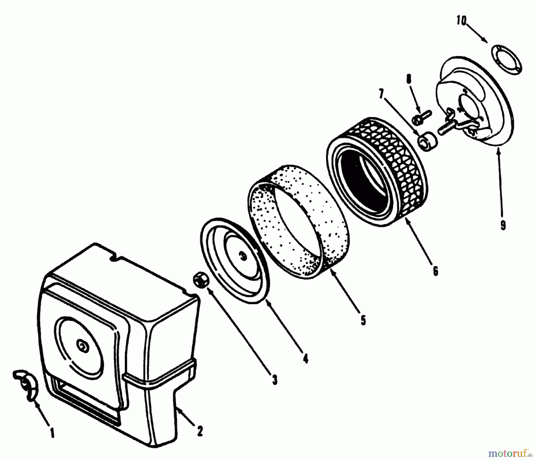Toro Neu Mowers, Lawn & Garden Tractor Seite 2 R1-12K804 (312-8) - Toro 312-8 Garden Tractor, 1992 (2000001-2999999) KOHLER AIR INTAKE