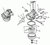 Toro R1-12K804 (312-8) - 312-8 Garden Tractor, 1992 (2000001-2999999) Ersatzteile KOHLER CARBURETORS