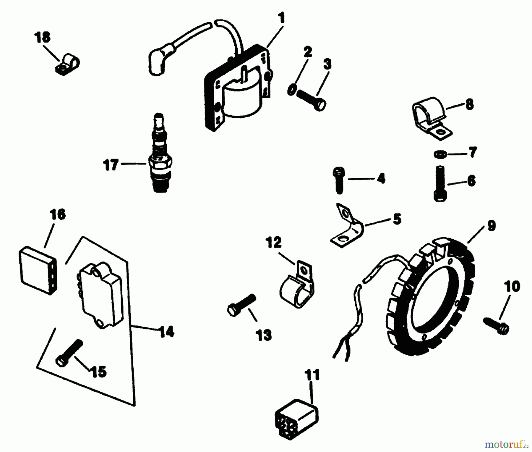 Toro Neu Mowers, Lawn & Garden Tractor Seite 2 R1-12K804 (312-8) - Toro 312-8 Garden Tractor, 1992 (2000001-2999999) KOHLER IGNITION SYSTEM