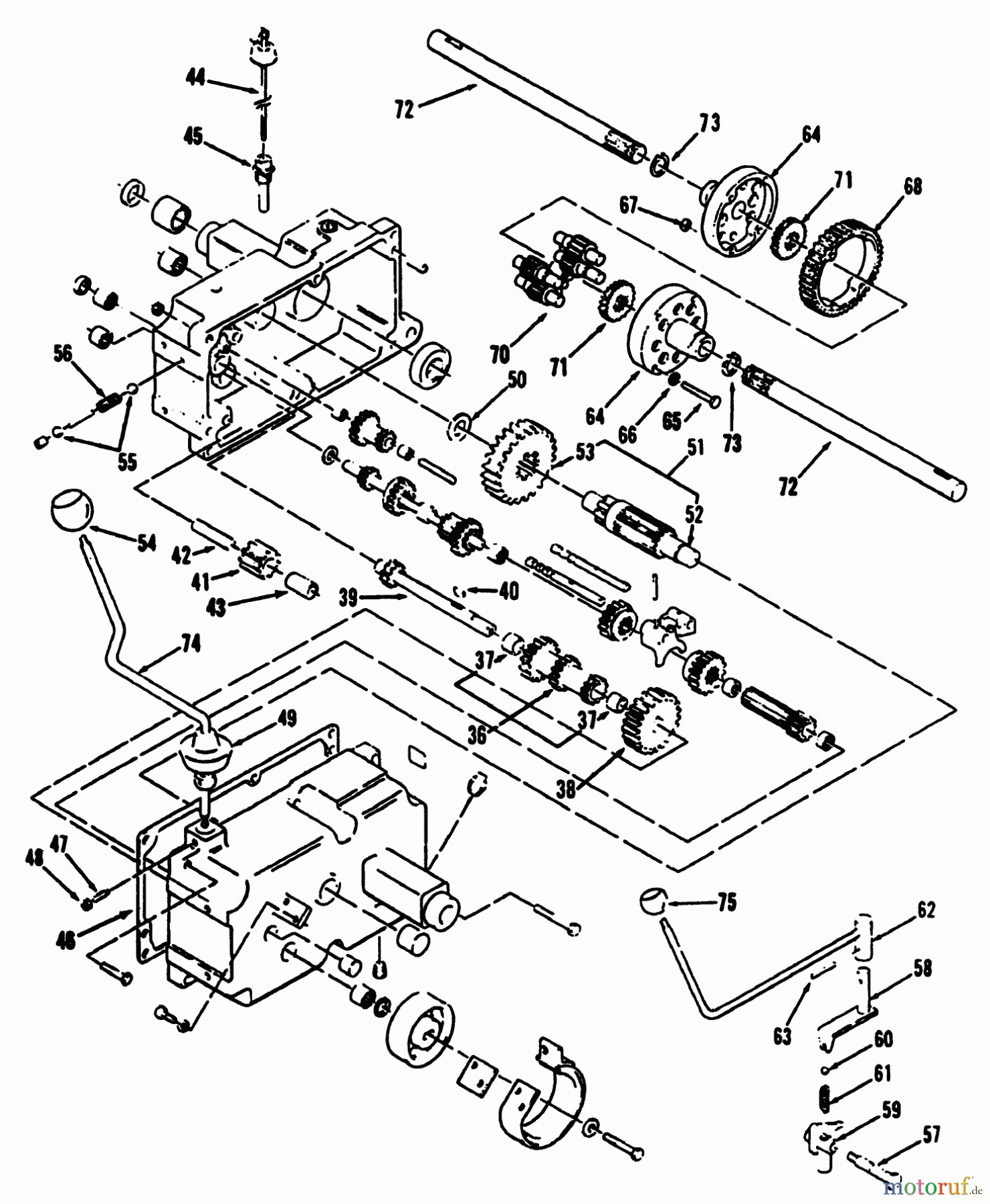 Toro Neu Mowers, Lawn & Garden Tractor Seite 2 R1-12K804 (312-8) - Toro 312-8 Garden Tractor, 1992 (2000001-2999999) MECHANICAL TRANSMISSION 8-SPEED #2