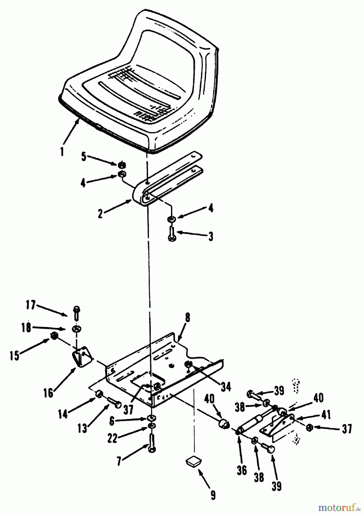 Toro Neu Mowers, Lawn & Garden Tractor Seite 2 R1-12K804 (312-8) - Toro 312-8 Garden Tractor, 1992 (2000001-2999999) SEAT