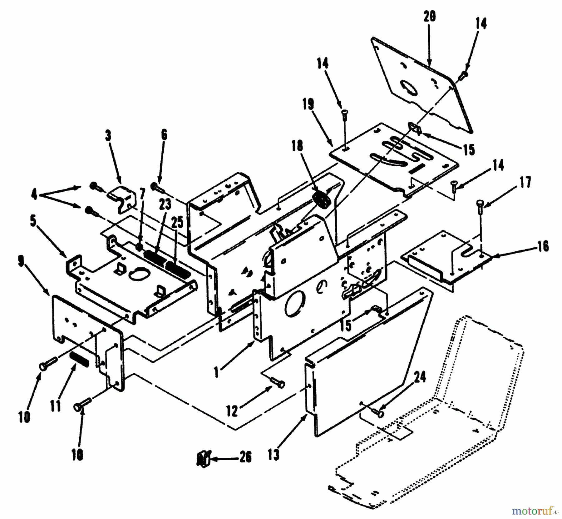 Toro Neu Mowers, Lawn & Garden Tractor Seite 2 R1-12K804 (312-8) - Toro 312-8 Garden Tractor, 1992 (2000001-2999999) SHEET METAL AND COVERS #2