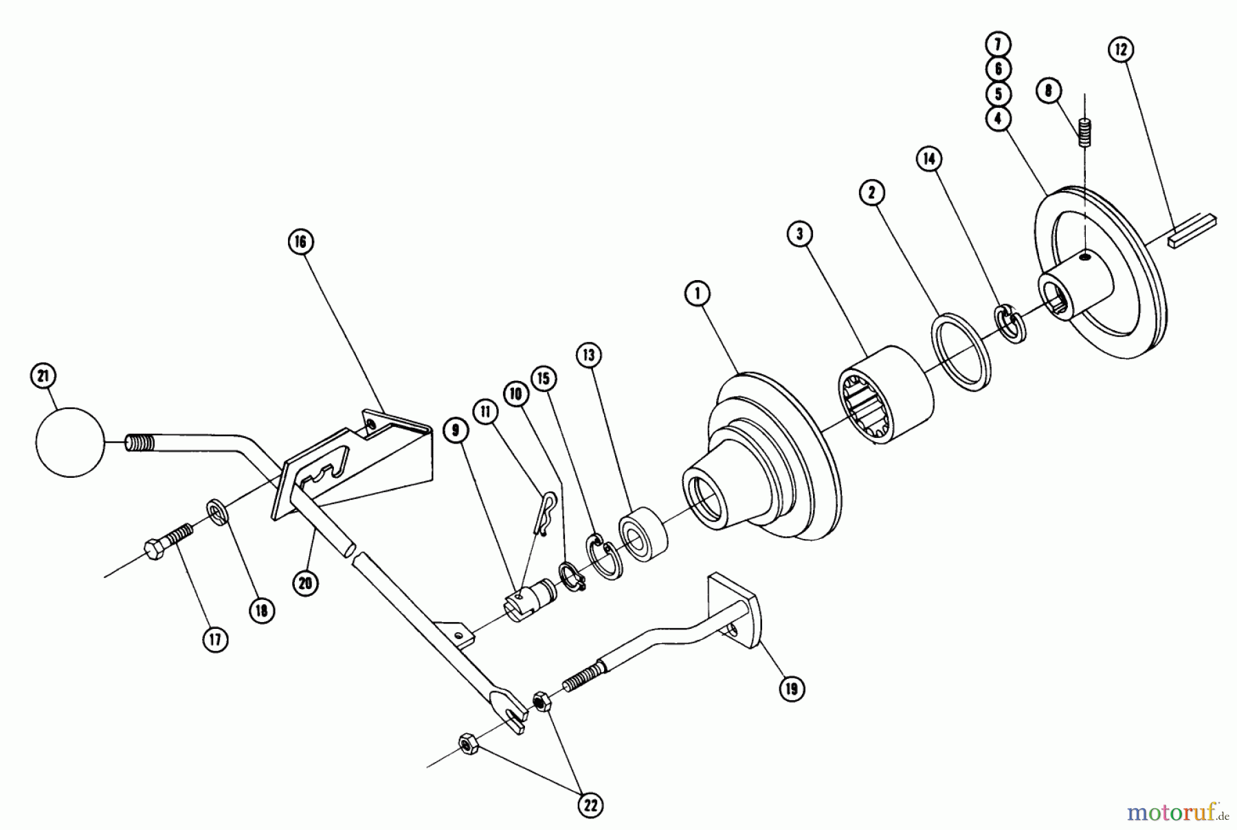 Toro Neu Accessories PT-5 - Toro PTO Kit, Tractor, 1965 PARTS LIST-POWER TAKE OFF MODEL 8-3411