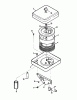 Toro R1-16O804 (316-8) - 316-8 Garden Tractor, 1992 (2000001-2999999) Ersatzteile AIR CLEANER POWER PLUS