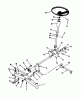 Toro R1-16O804 (316-8) - 316-8 Garden Tractor, 1992 (2000001-2999999) Ersatzteile FRONT AXLE AND STEERING