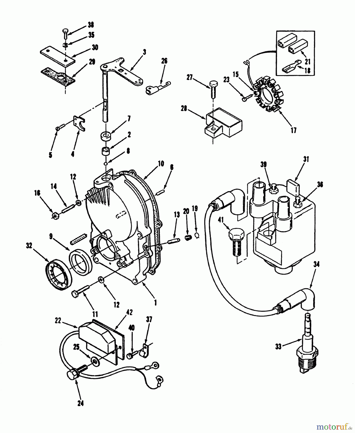  Toro Neu Mowers, Lawn & Garden Tractor Seite 2 R1-16O804 (316-8) - Toro 316-8 Garden Tractor, 1992 (2000001-2999999) GEARCASE AND IGNITION CONTROLS POWER PLUS