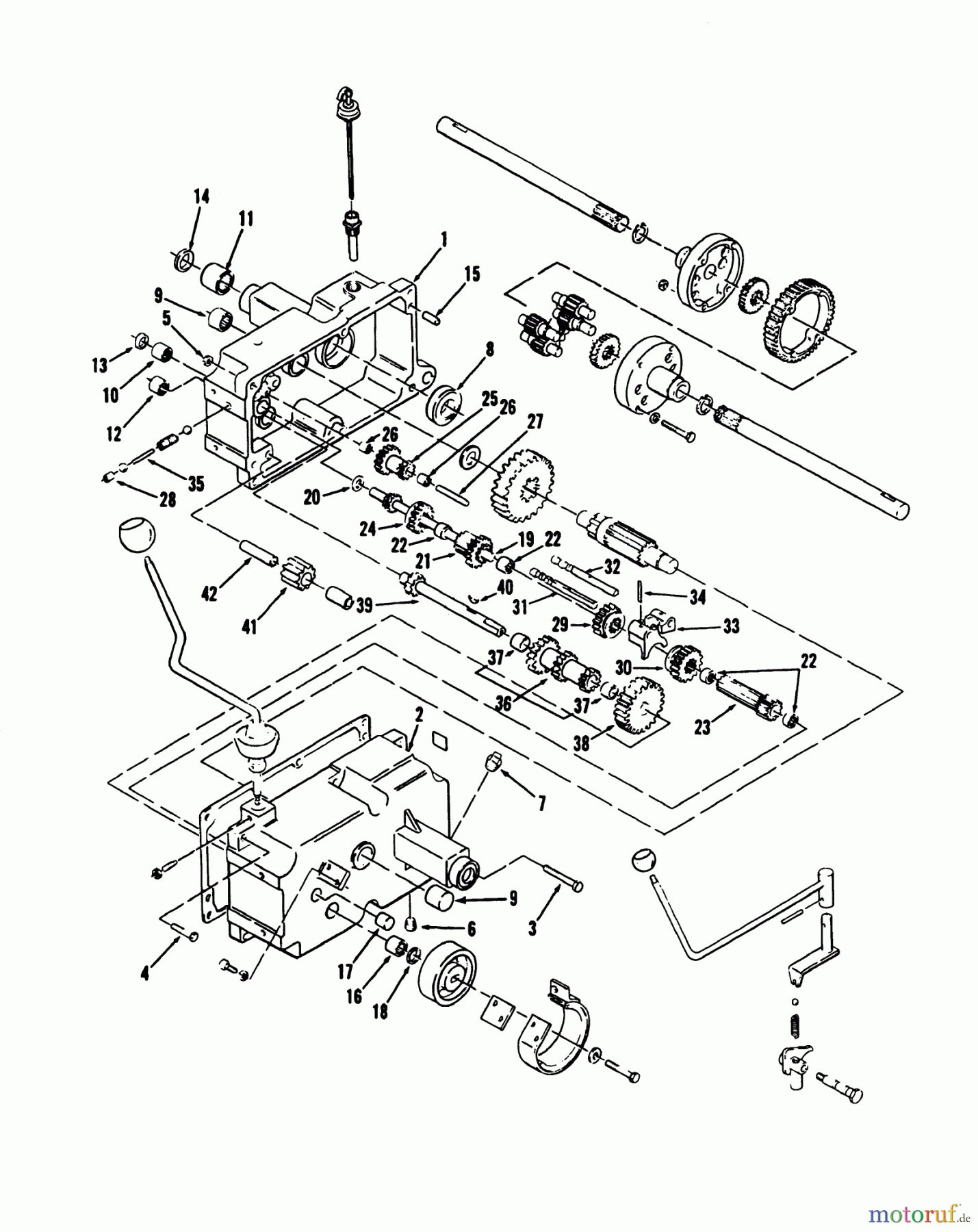  Toro Neu Mowers, Lawn & Garden Tractor Seite 2 R1-16O804 (316-8) - Toro 316-8 Garden Tractor, 1992 (2000001-2999999) MECHANICAL TRANSMISSION 8-SPEED #1