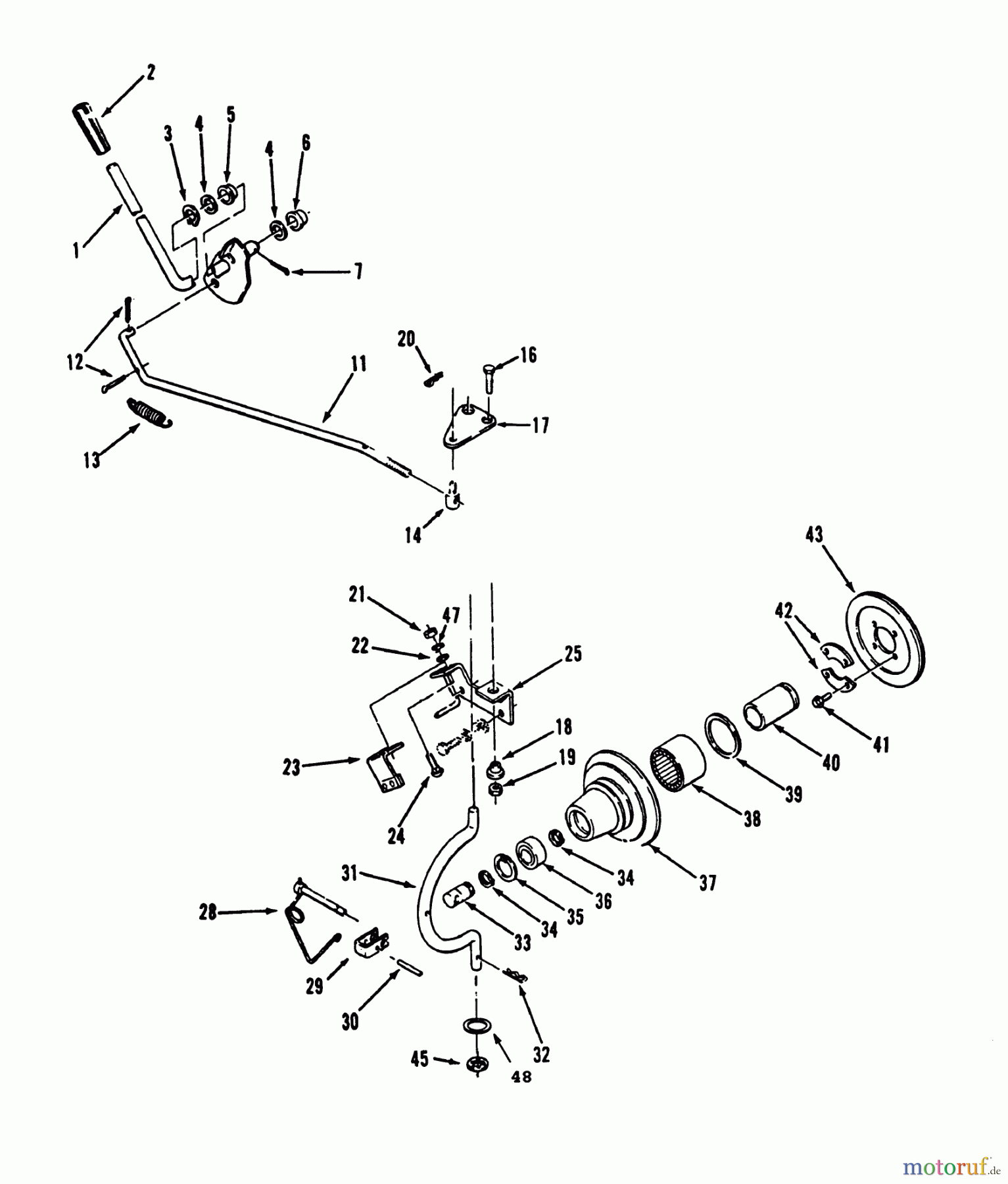  Toro Neu Mowers, Lawn & Garden Tractor Seite 2 R1-16O804 (316-8) - Toro 316-8 Garden Tractor, 1992 (2000001-2999999) PTO CLUTCH AND CONTROL