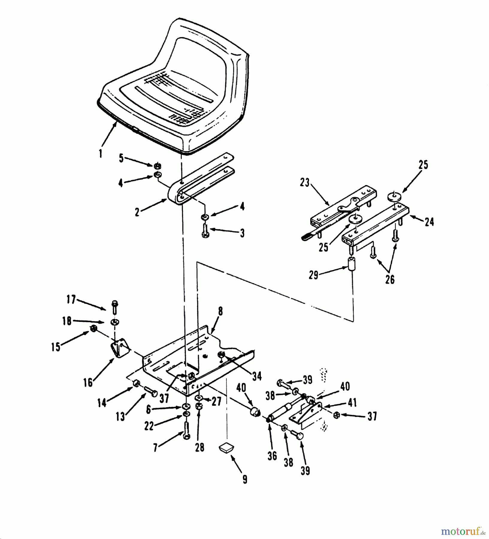  Toro Neu Mowers, Lawn & Garden Tractor Seite 2 R1-16O804 (316-8) - Toro 316-8 Garden Tractor, 1992 (2000001-2999999) SEAT