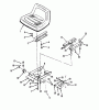 Toro R1-16O804 (316-8) - 316-8 Garden Tractor, 1992 (2000001-2999999) Ersatzteile SEAT