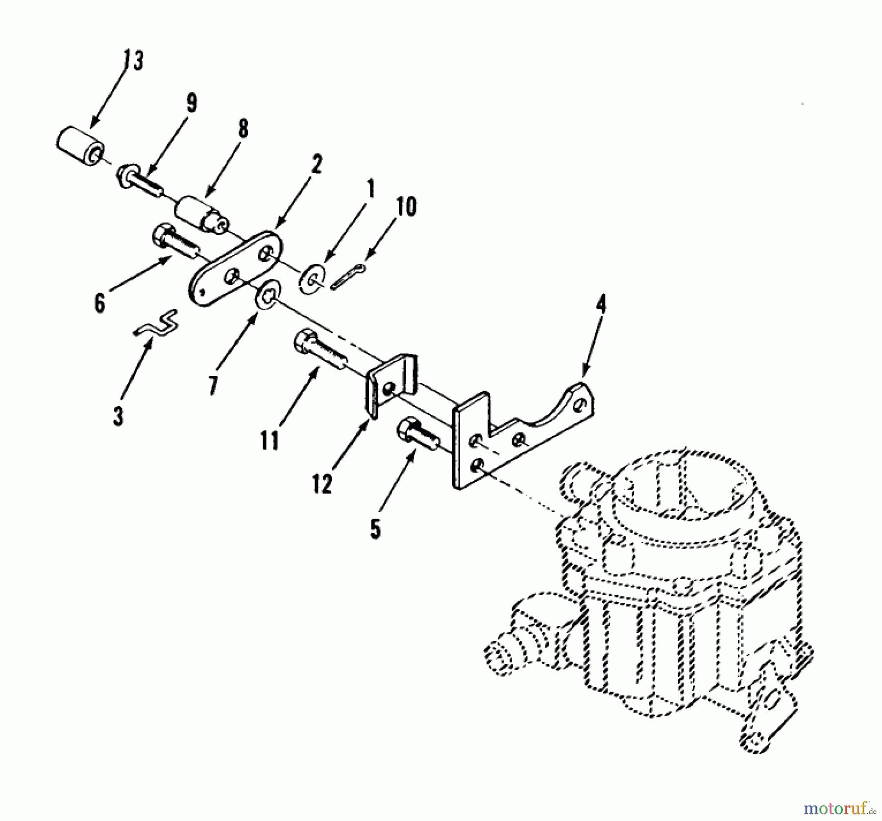 Toro Neu Mowers, Lawn & Garden Tractor Seite 2 R1-18OE02 (518-H) - Toro 518-H Garden Tractor, 1990 CHOKE LINKAGE